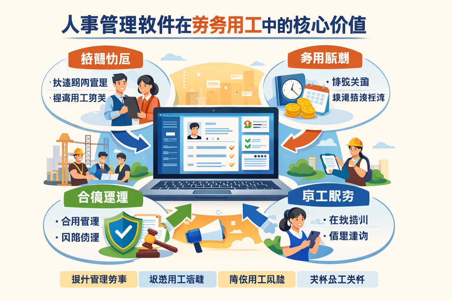 人事管理软件在劳务用工中的核心价值