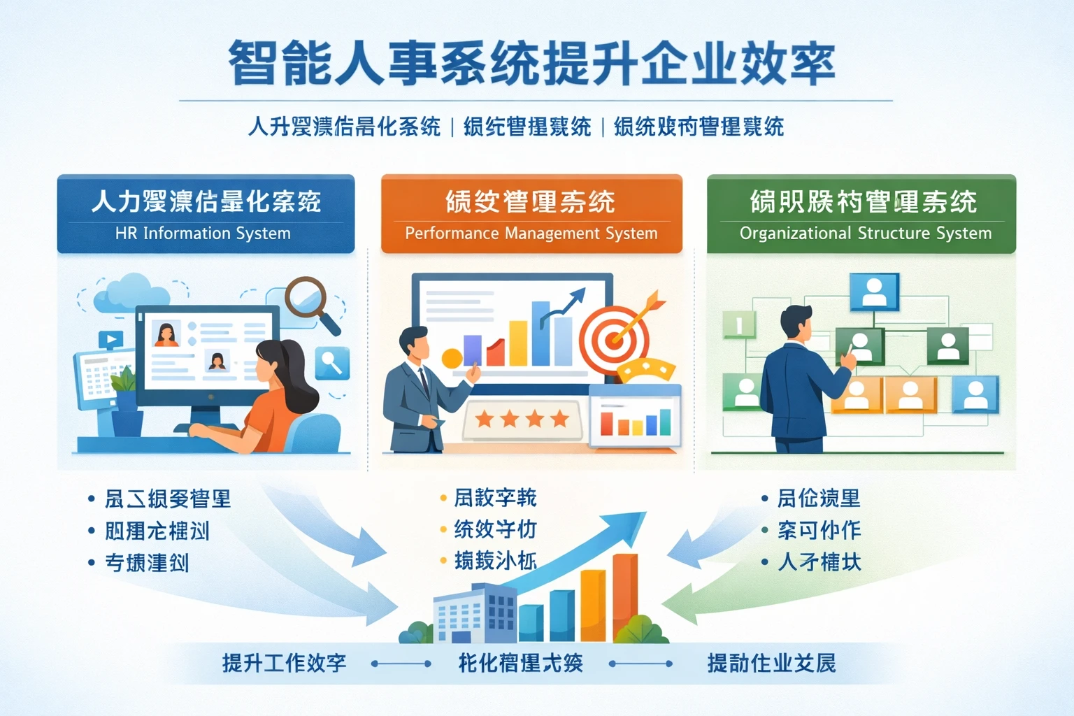 智能人事系统如何通过人力资源信息化系统、绩效管理系统与组织架构管理系统提升企业效率