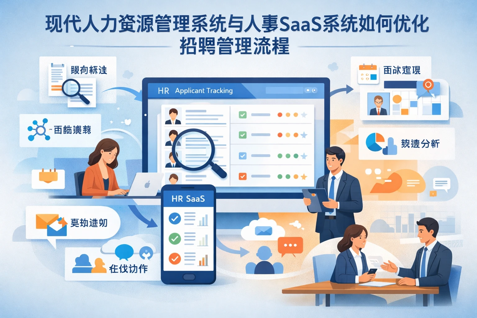 现代人力资源管理系统与人事SaaS系统如何优化招聘管理流程