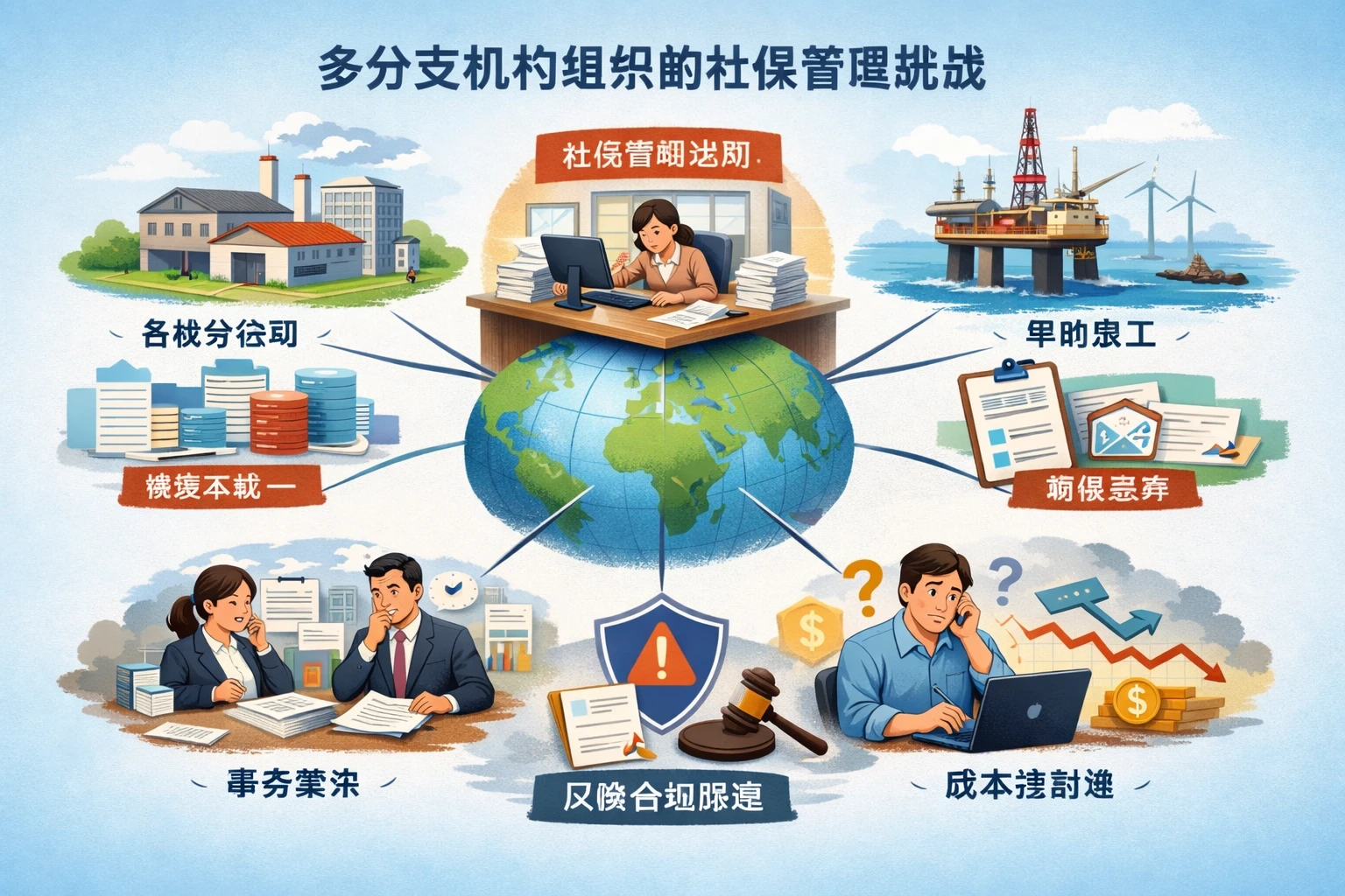 多分支机构组织的社保管理挑战