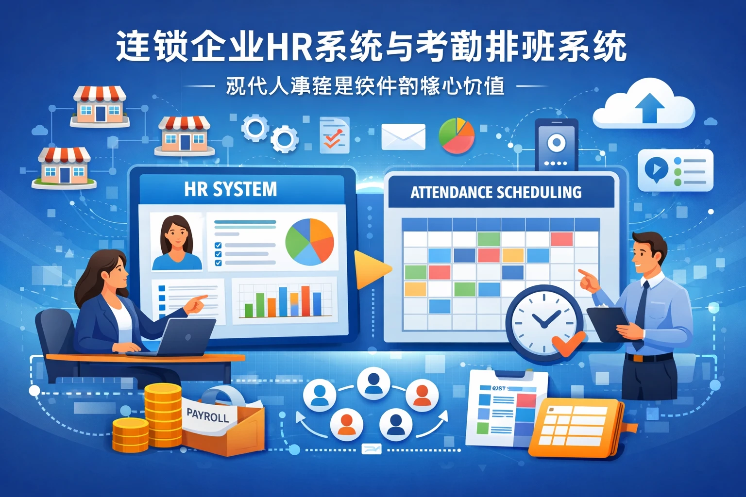 连锁企业HR系统与考勤排班系统：现代人事管理软件的核心价值