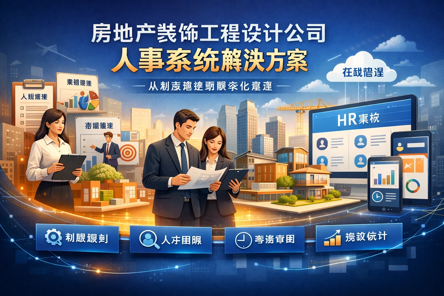 房地产装饰工程设计公司人事系统解决方案:从制度搭建到数字化管理