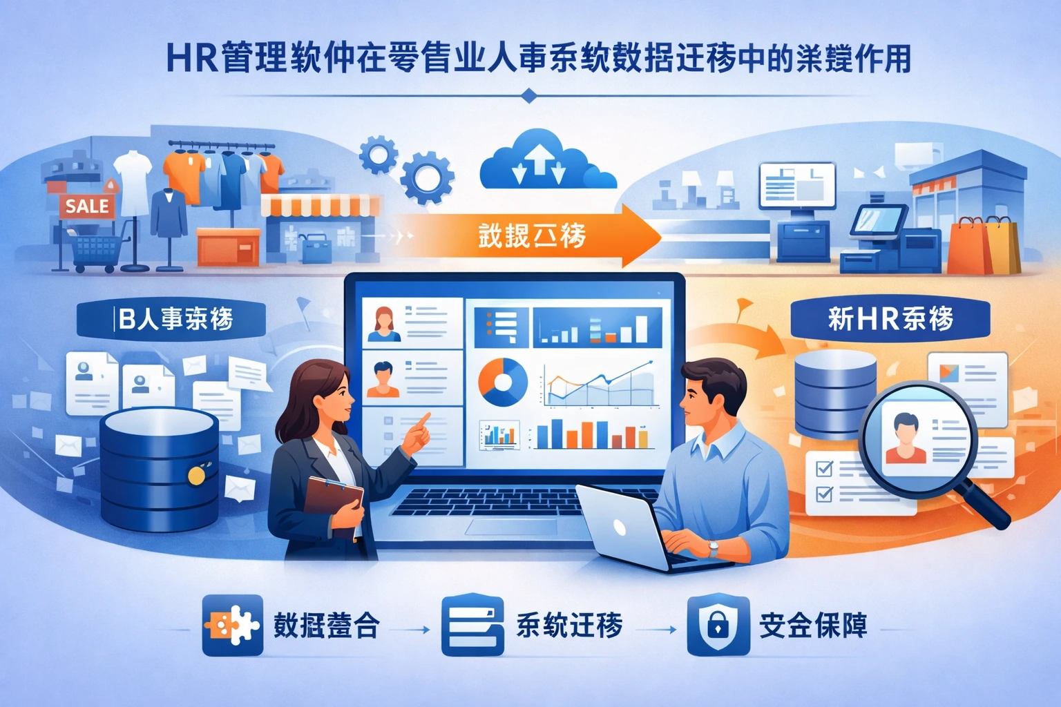 HR管理软件在零售业人事系统数据迁移中的关键作用