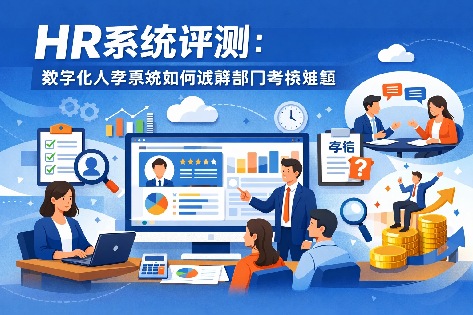 HR系统评测：数字化人事系统如何破解部门考核难题