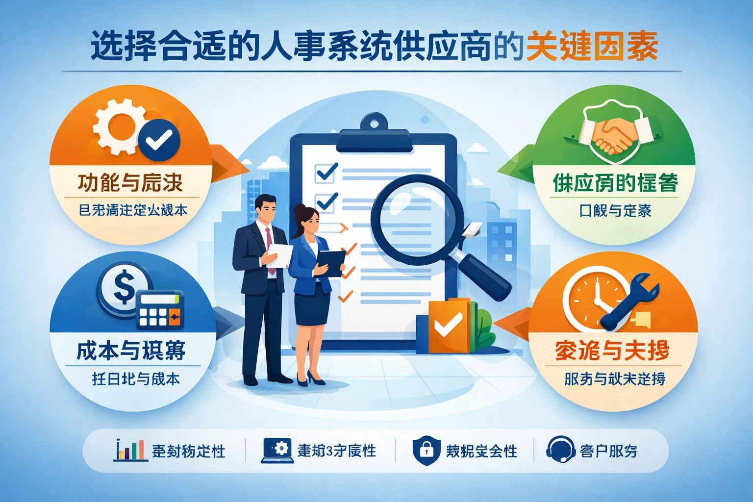 选择合适的人事系统供应商的关键因素