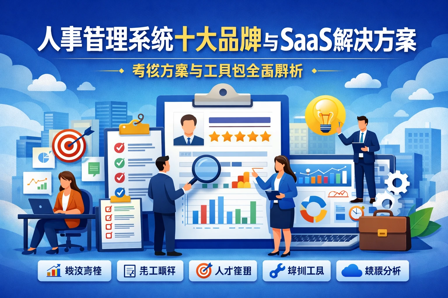 人事管理系统十大品牌与SaaS解决方案：考核方案与工具包全面解析