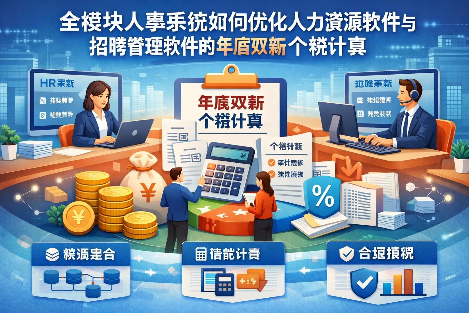 全模块人事系统如何优化人力资源软件与招聘管理软件的年底双薪个税计算