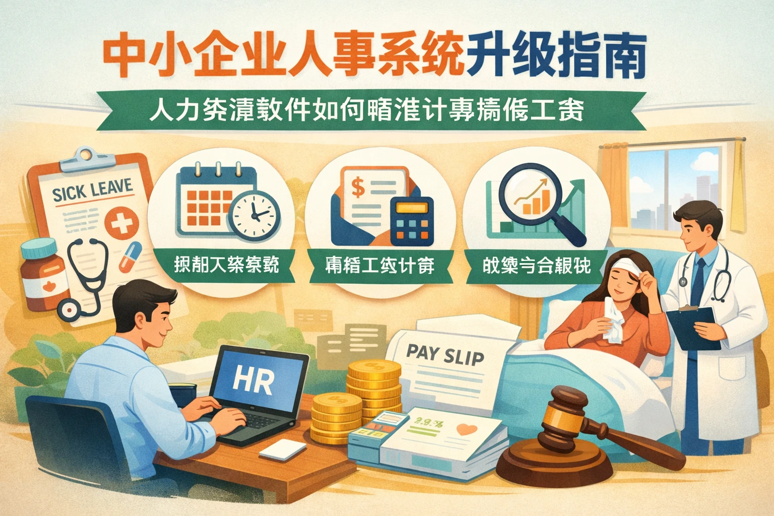 中小企业人事系统升级指南：人力资源软件如何精准计算病假工资