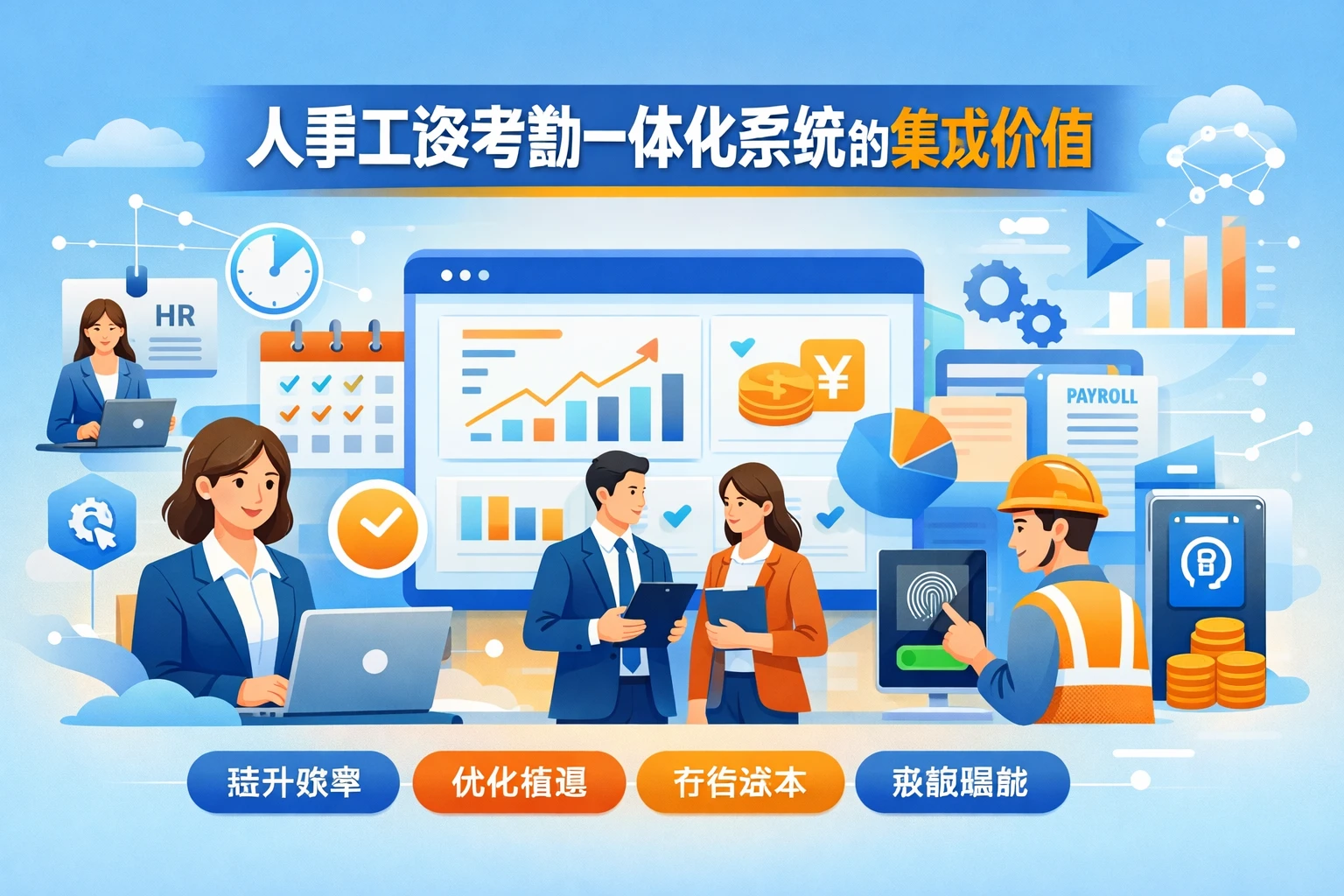 人事工资考勤一体化系统的集成价值