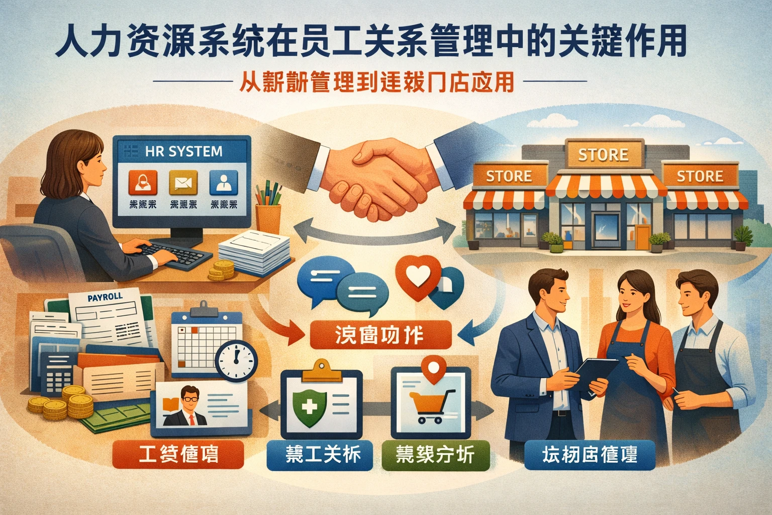 人力资源系统在员工关系管理中的关键作用——从薪酬管理到连锁门店应用