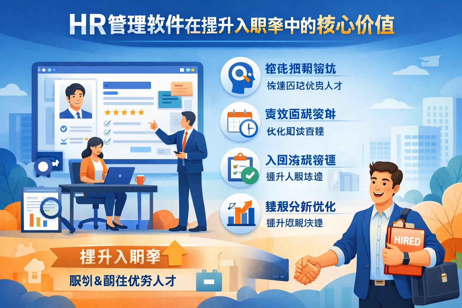 HR管理软件在提升入职率中的核心价值