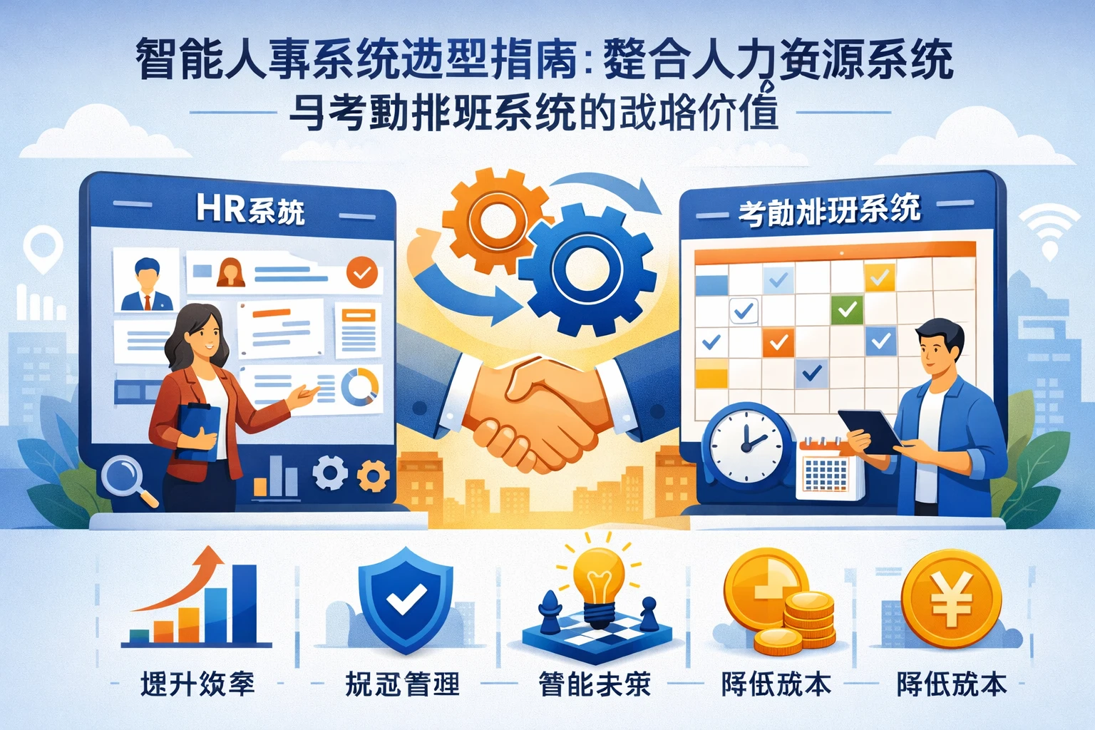 智能人事系统选型指南：整合人力资源系统与考勤排班系统的战略价值