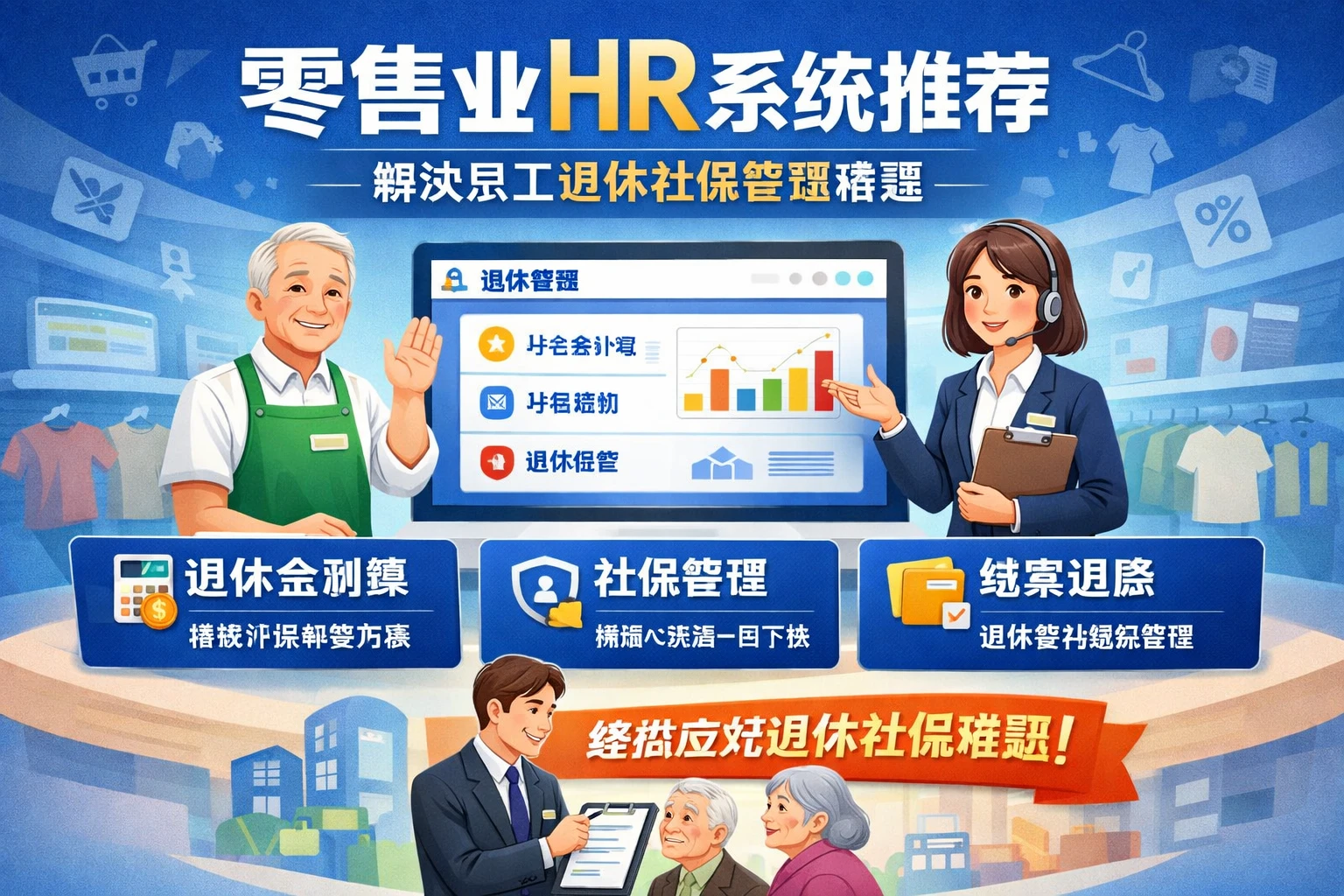 零售业HR系统推荐：解决员工退休社保管理难题