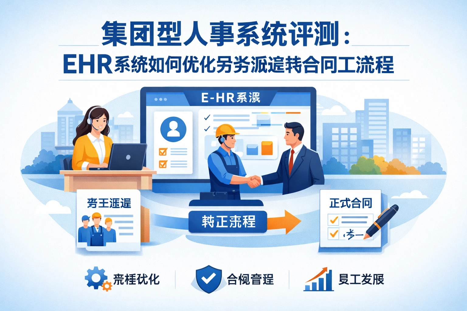 集团型人事系统评测：ehr系统如何优化劳务派遣转合同工流程