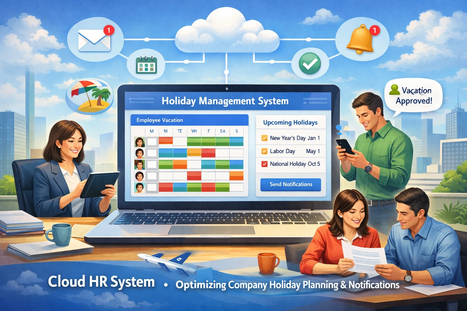 运用云端人事管理系统优化企业假期安排与通知发放