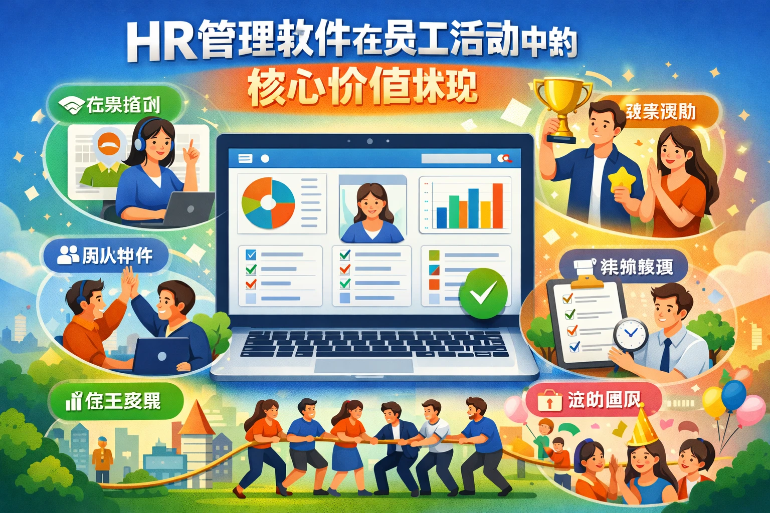 HR管理软件在员工活动中的核心价值体现