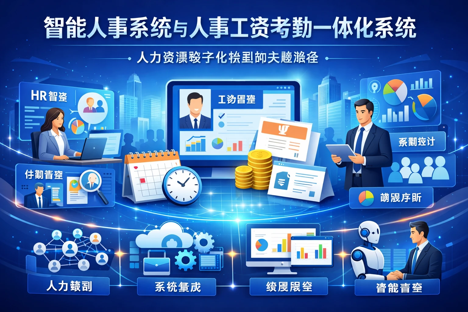 智能人事系统与人事工资考勤一体化系统：人力资源数字化转型的关键路径