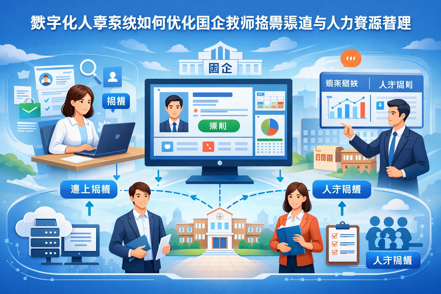 数字化人事系统如何优化国企教师招聘渠道与人力资源管理