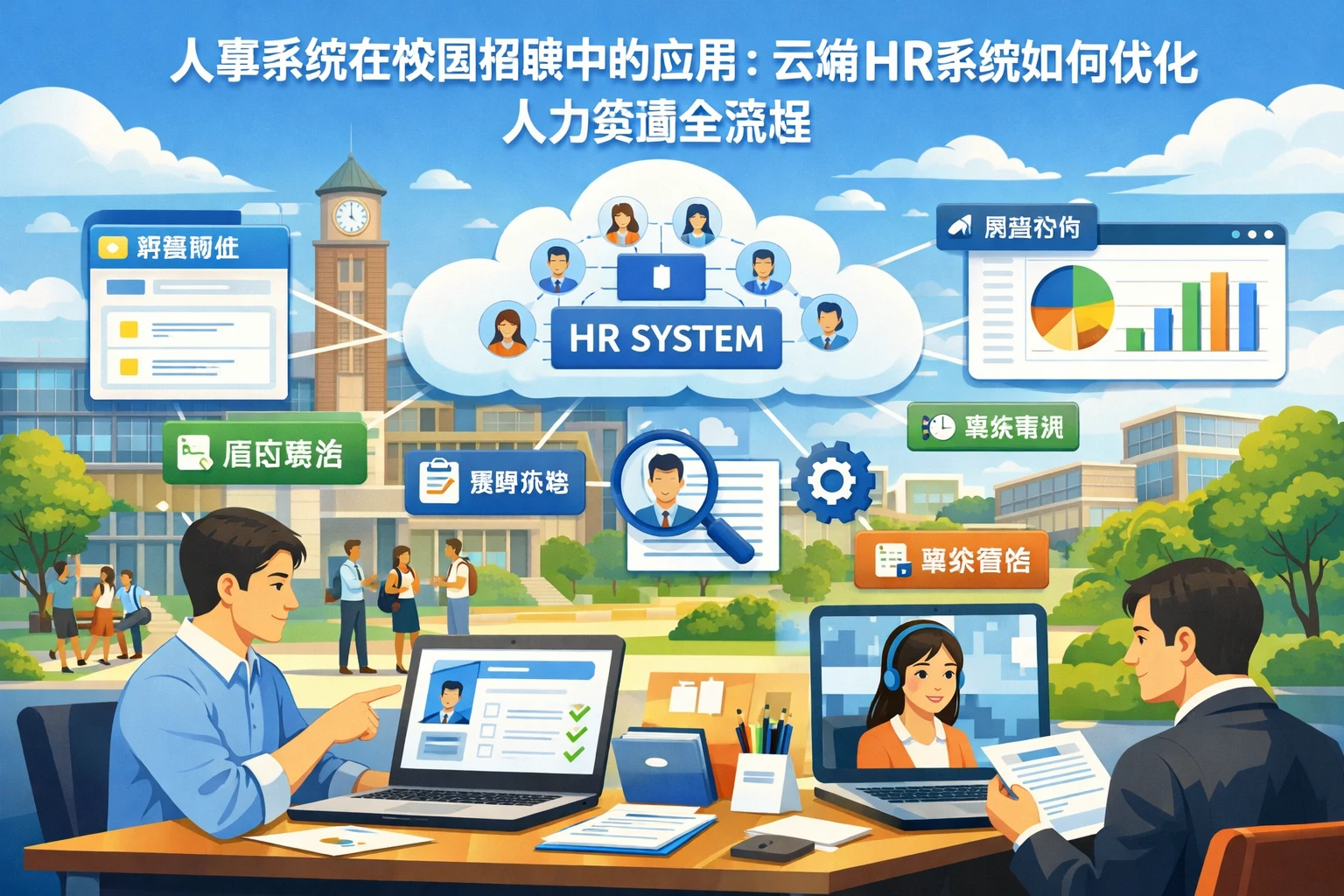 人事系统在校园招聘中的应用：云端HR系统如何优化人力资源全流程