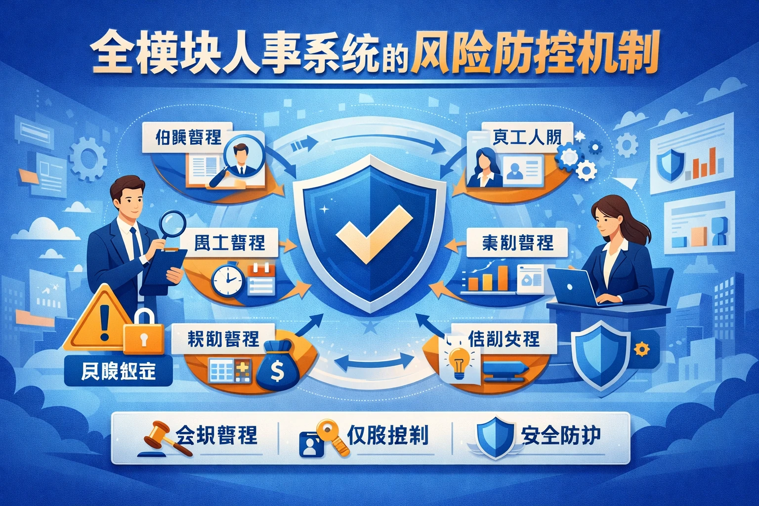 全模块人事系统的风险防控机制