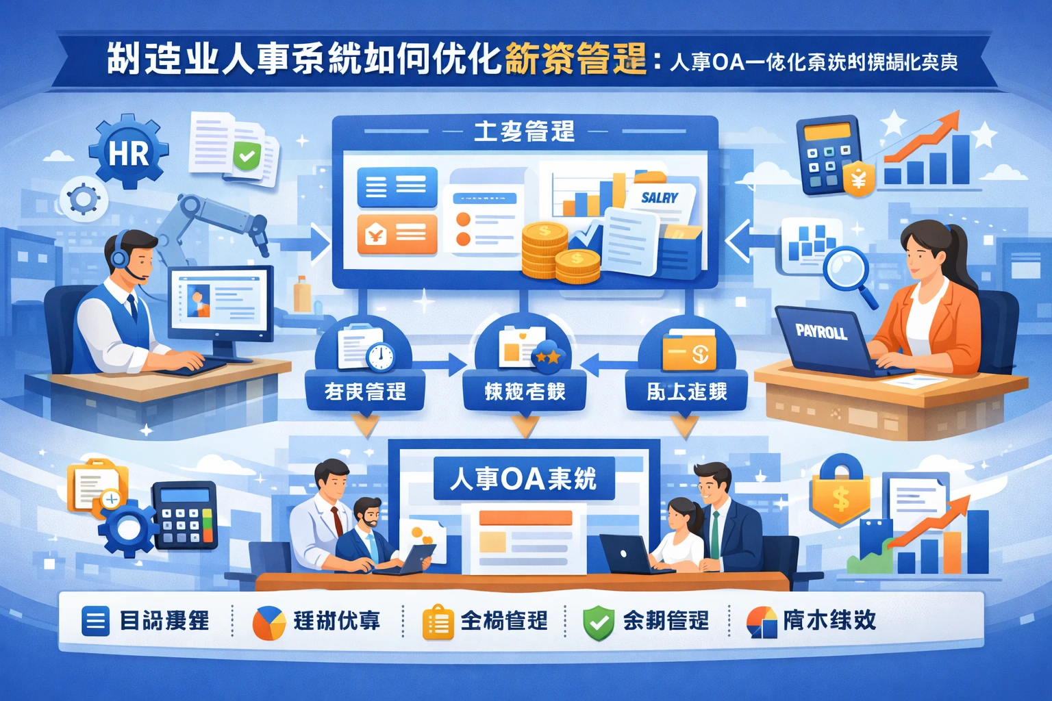 制造业人事系统如何优化薪资管理：人事OA一体化系统的精细化实践