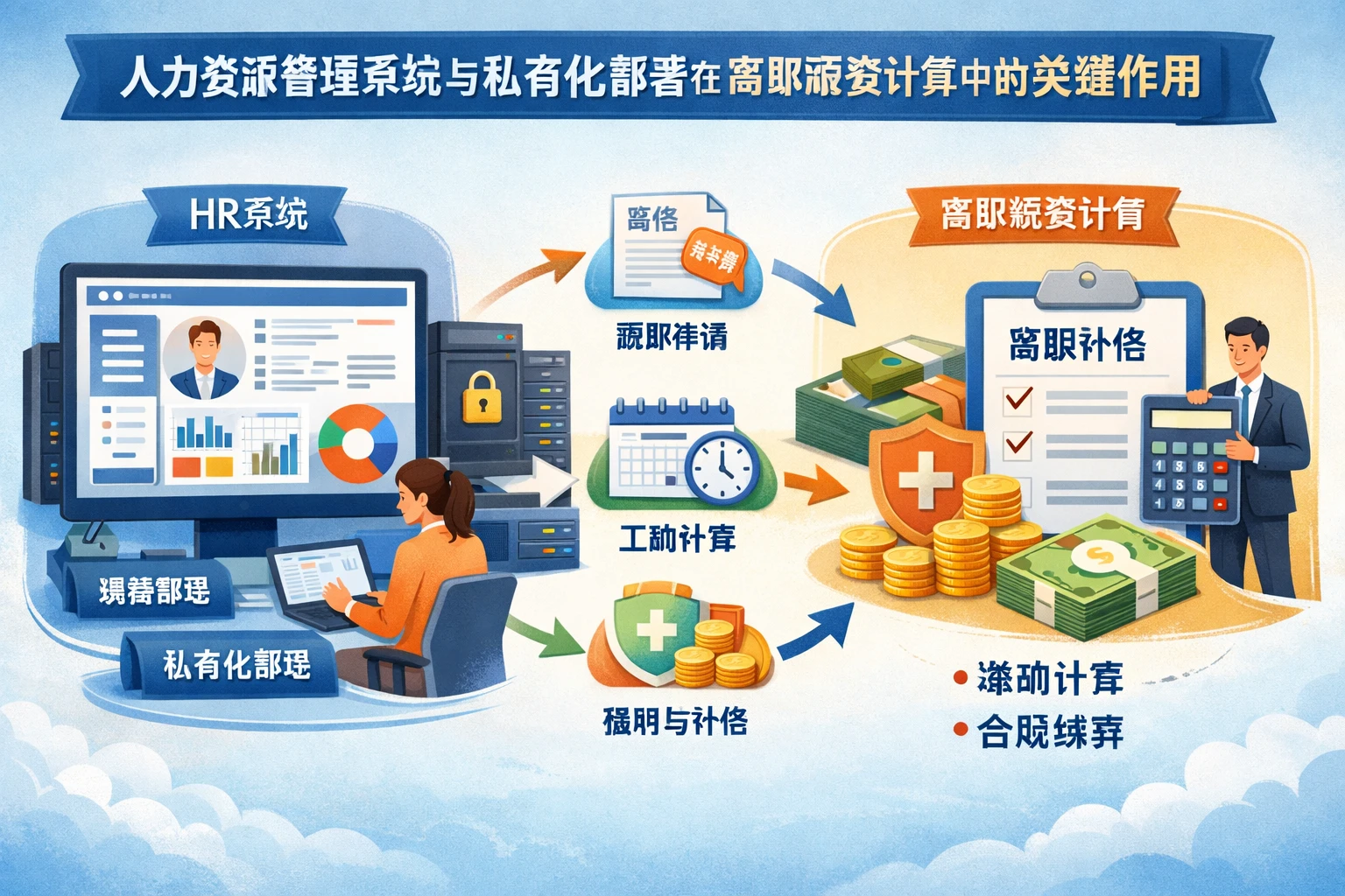 人力资源管理系统与私有化部署在离职薪资计算中的关键作用