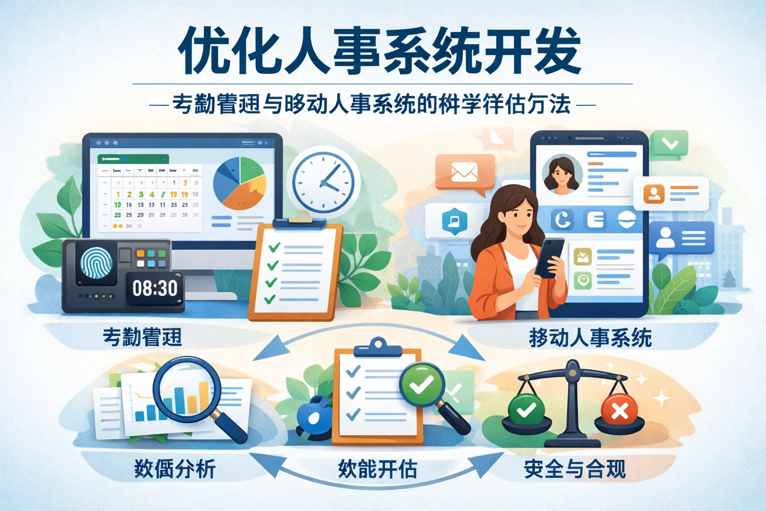 优化人事系统开发：考勤管理与移动人事系统的科学评估方法