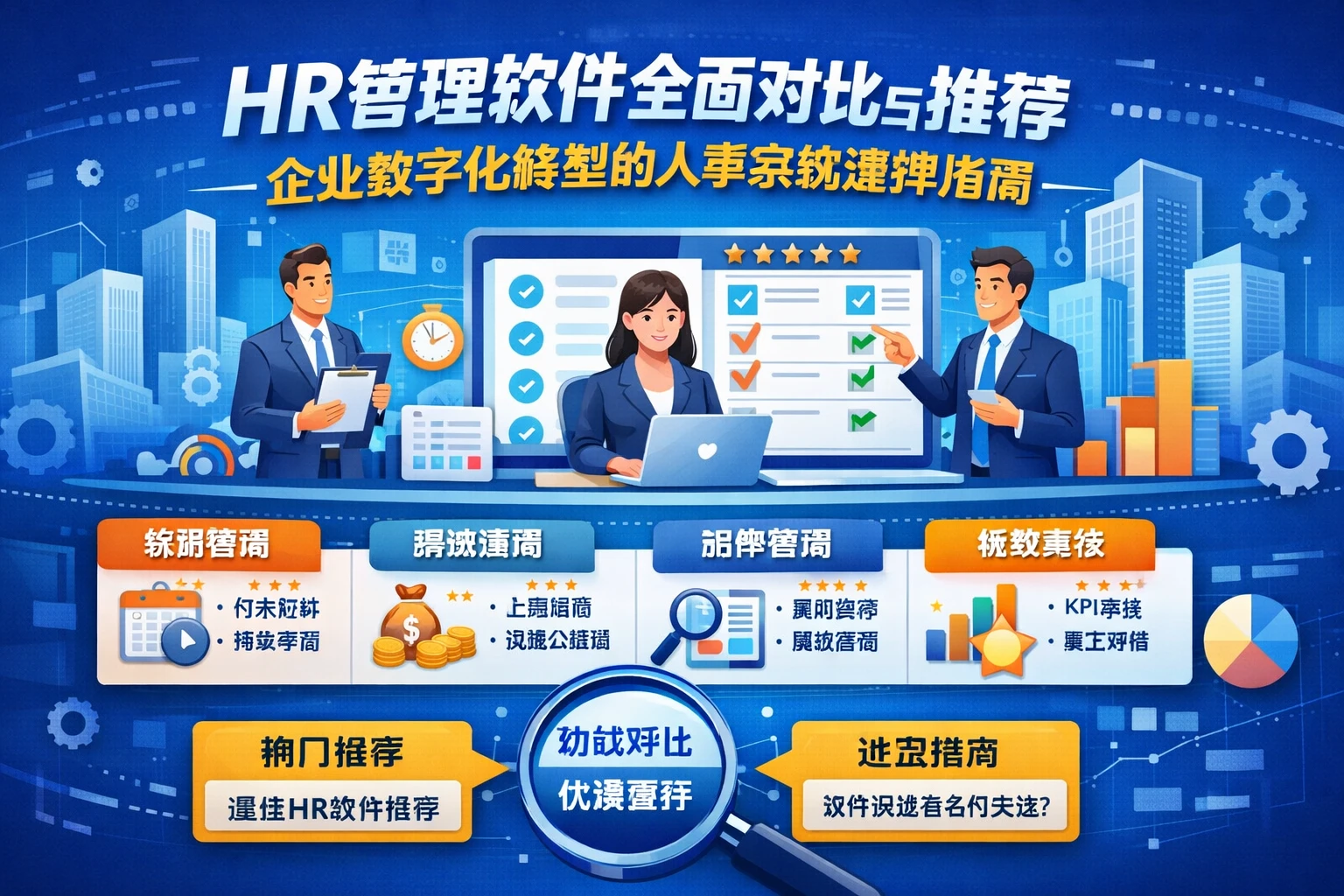 HR管理软件全面对比与推荐:企业数字化转型的人事系统选择指南