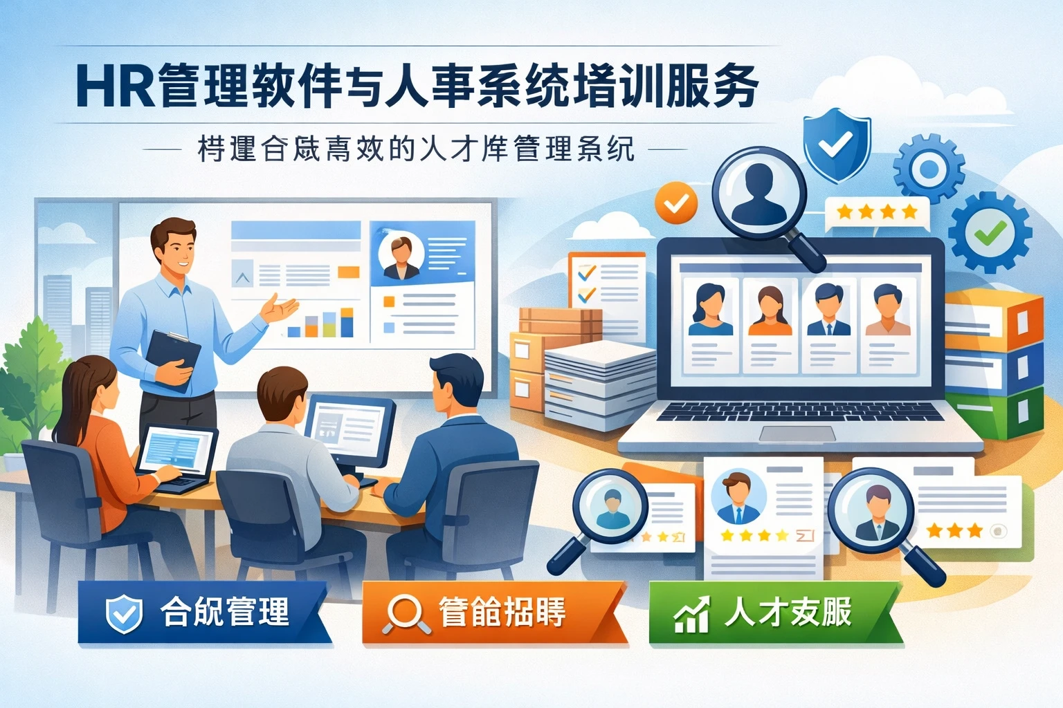 HR管理软件与人事系统培训服务：构建合规高效的人才库管理系统