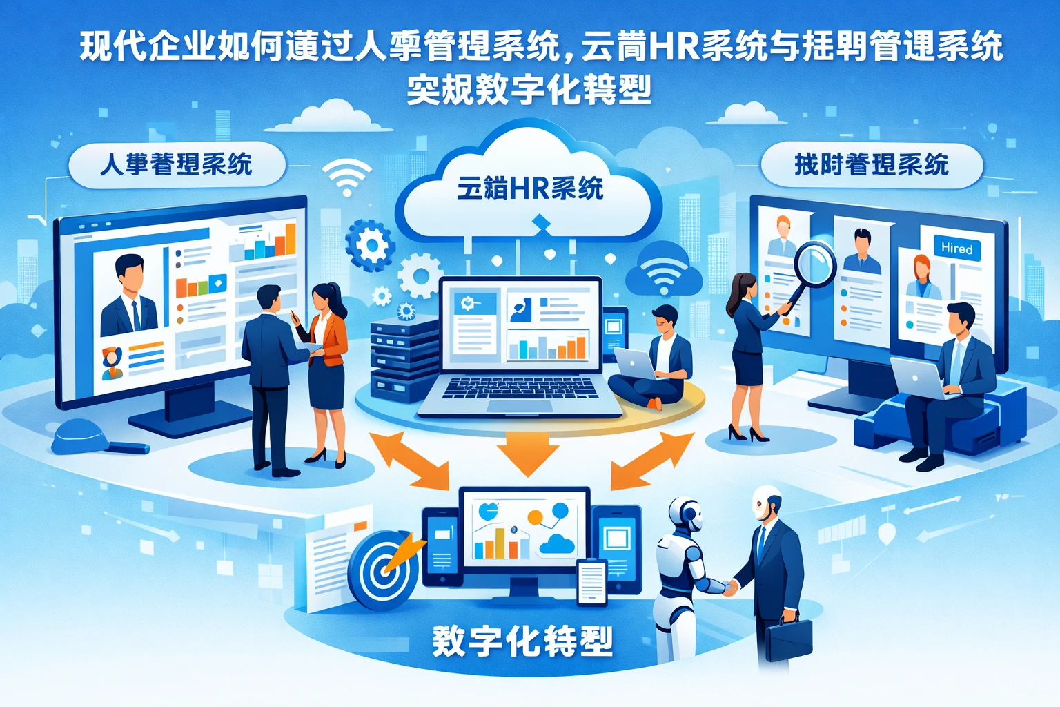 现代企业如何通过人事管理系统、云端HR系统与招聘管理系统实现数字化转型