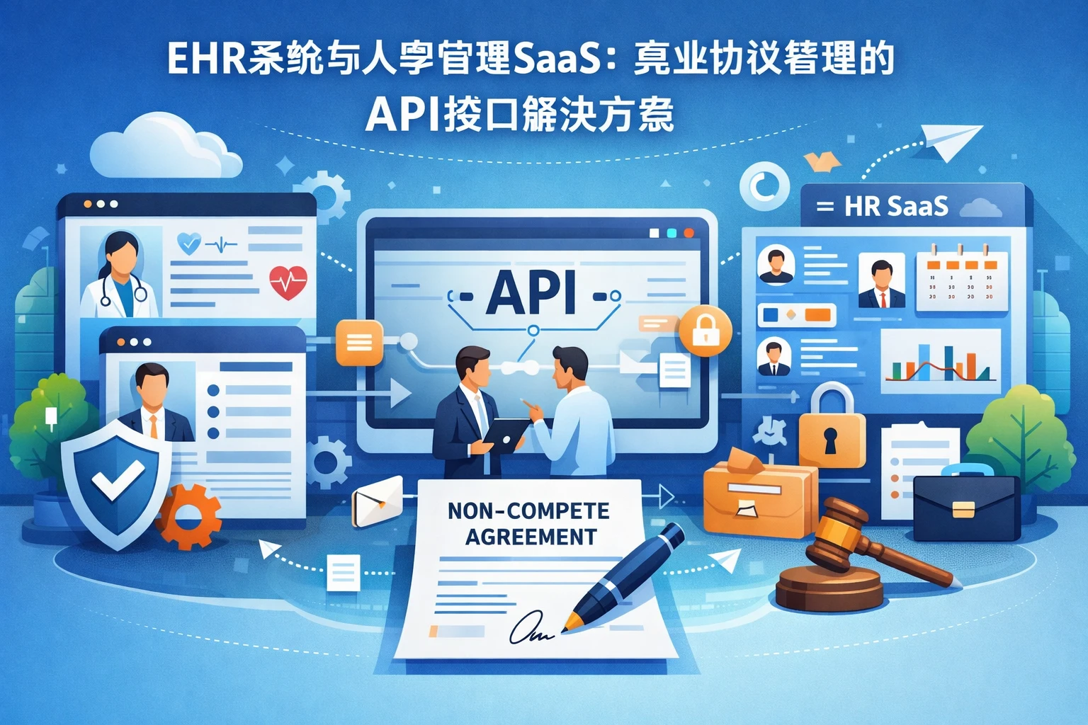 EHR系统与人事管理SaaS:竞业协议管理的API接口解决方案