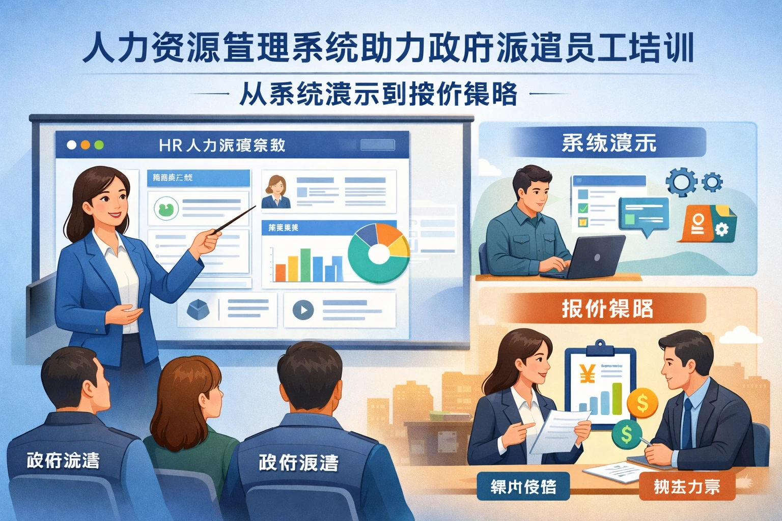 人力资源管理系统助力政府派遣员工培训：从系统演示到报价策略