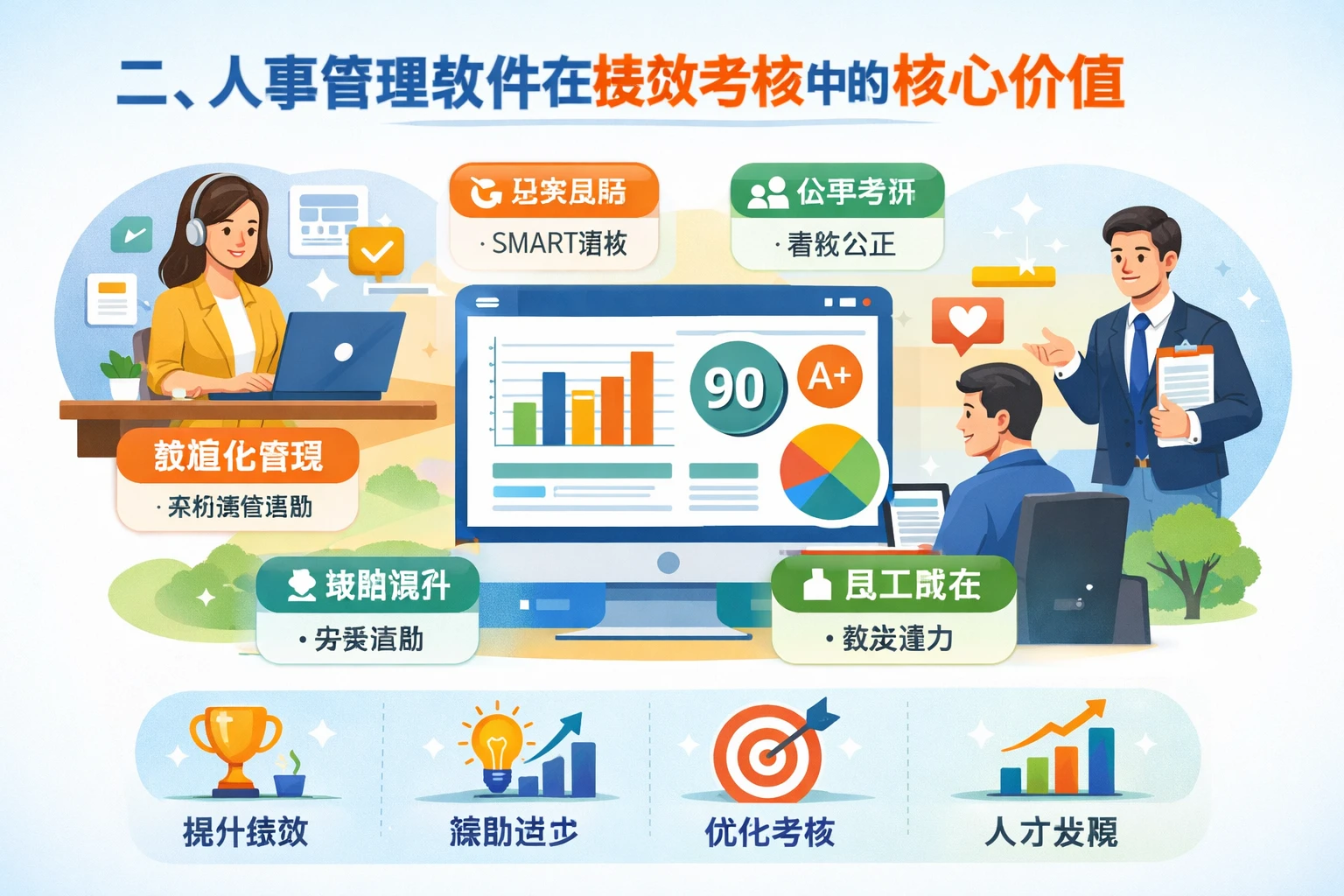二、人事管理软件在绩效考核中的核心价值