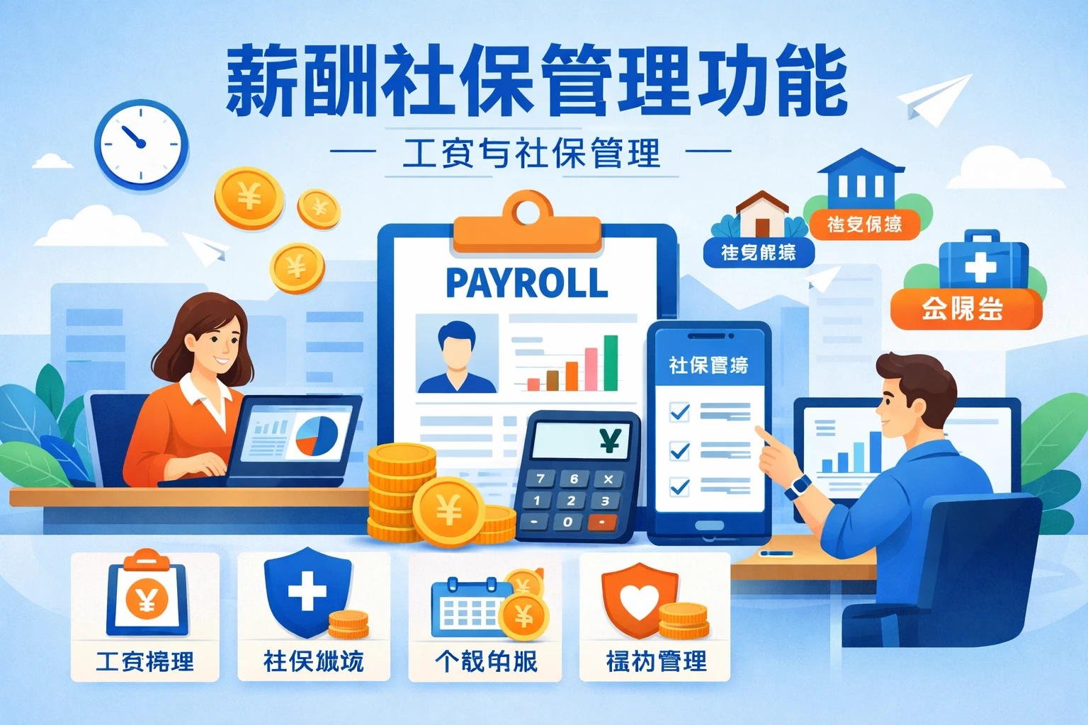 薪酬社保管理功能