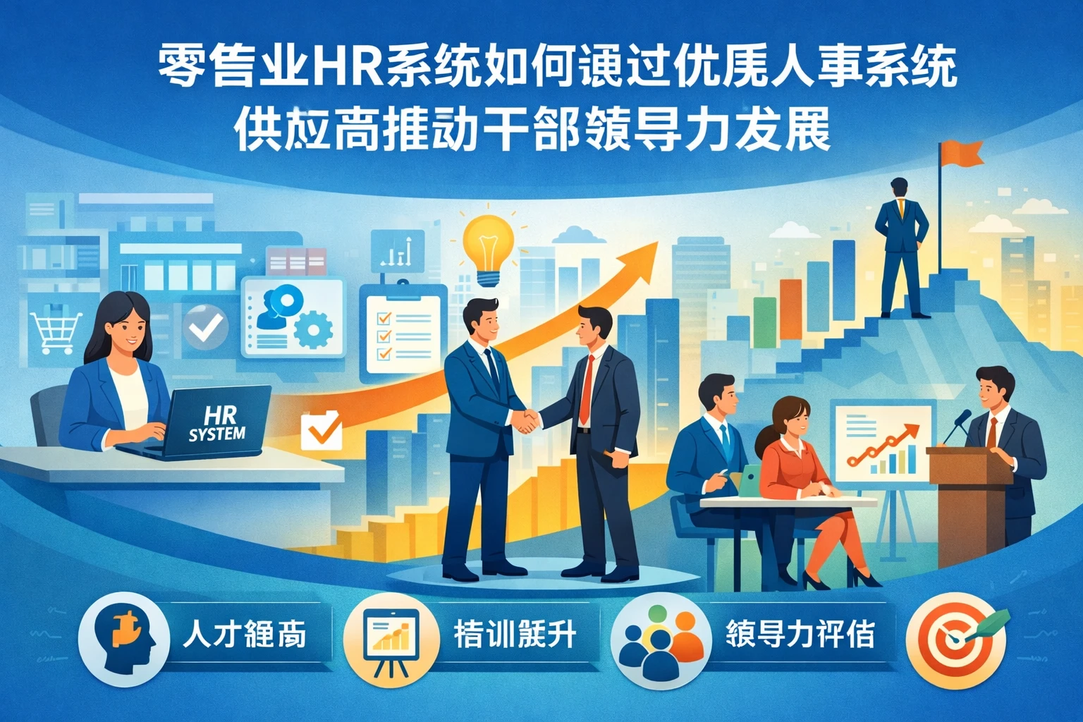 零售业HR系统如何通过优质人事系统供应商推动干部领导力发展