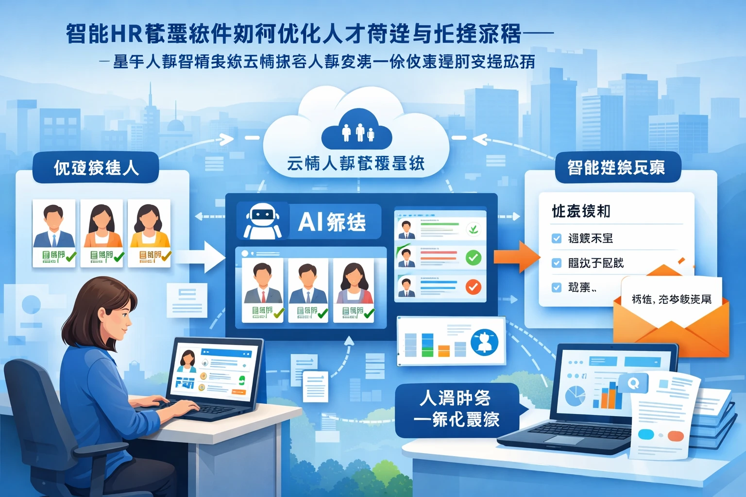 智能HR管理软件如何优化人才筛选与拒绝流程——基于人事管理系统云端版与人事财务一体化系统的实践应用