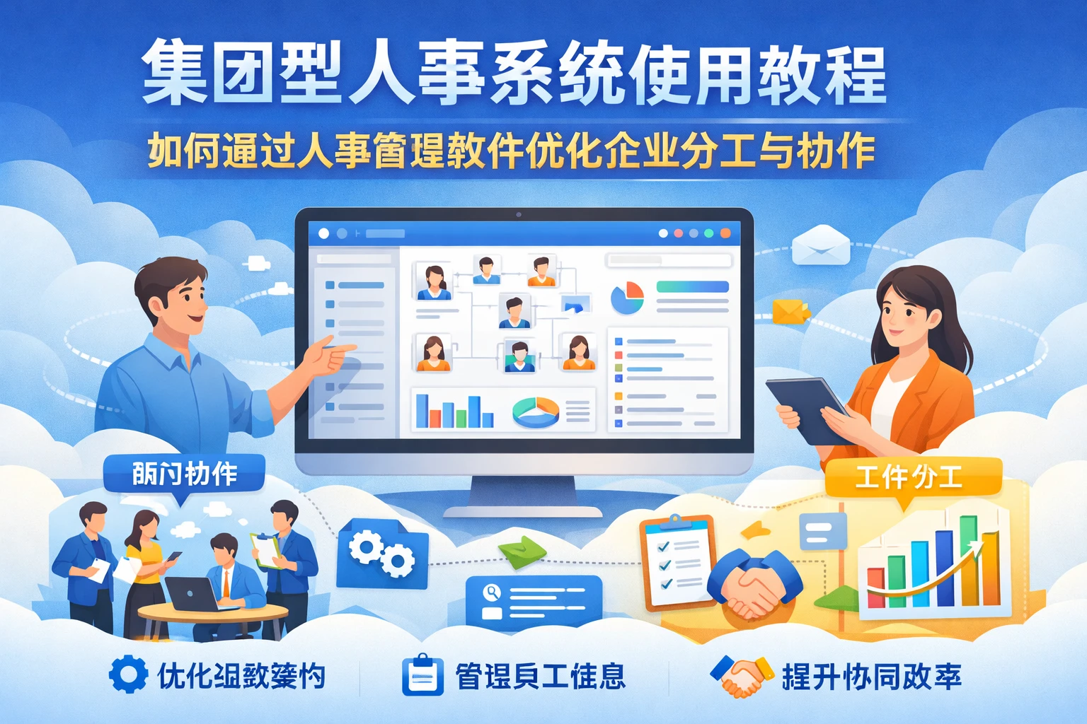 集团型人事系统使用教程：如何通过人事管理软件优化企业分工与协作