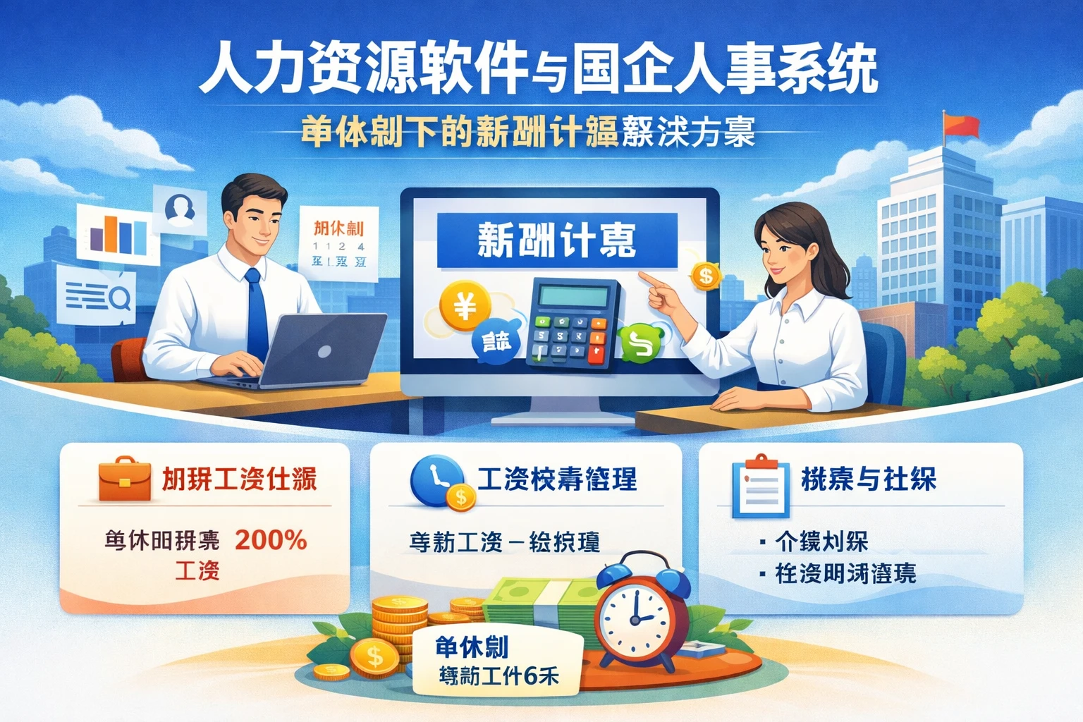 人力资源软件与国企人事系统:单休制下的薪酬计算解决方案