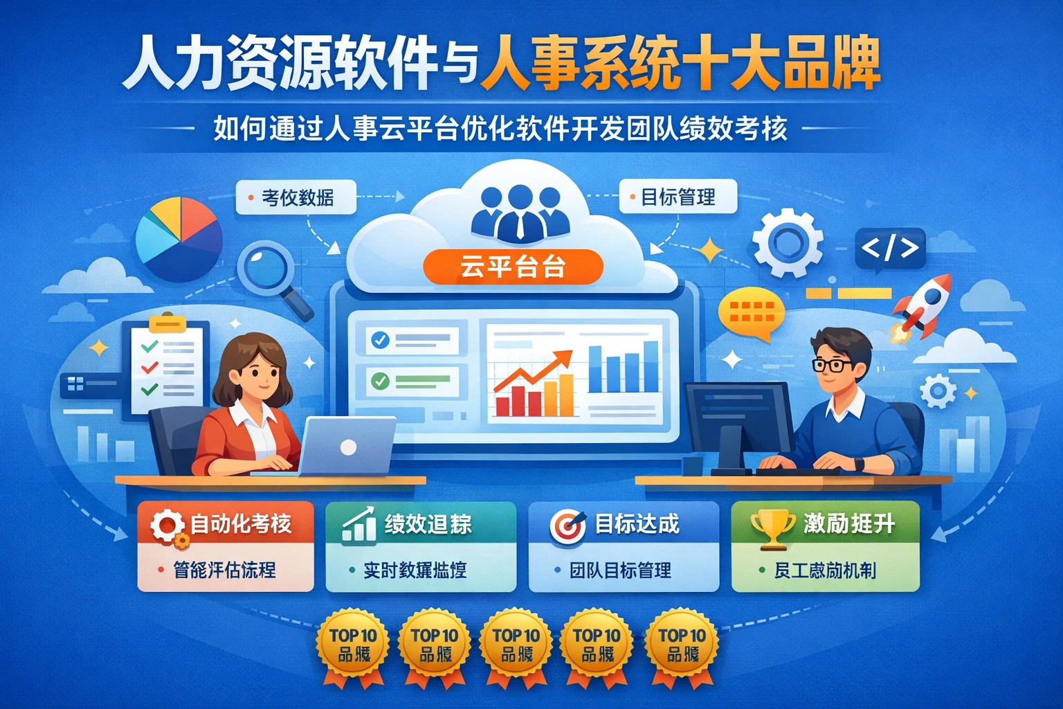 人力资源软件与人事系统十大品牌：如何通过人事云平台优化软件开发团队绩效考核