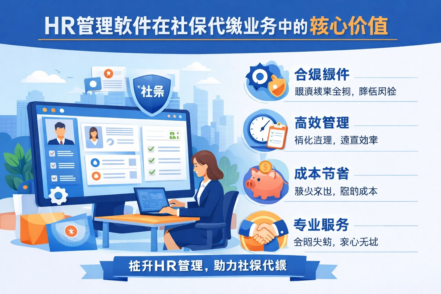HR管理软件在社保代缴业务中的核心价值