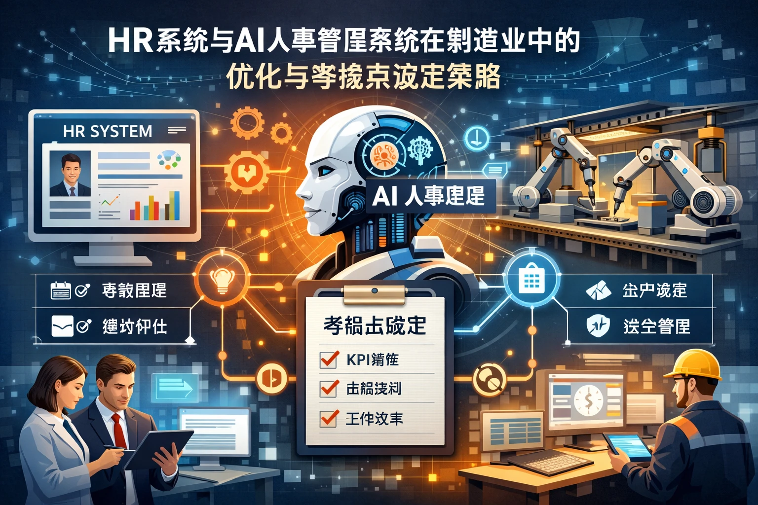 HR系统与AI人事管理系统在制造业中的优化与考核点设定策略
