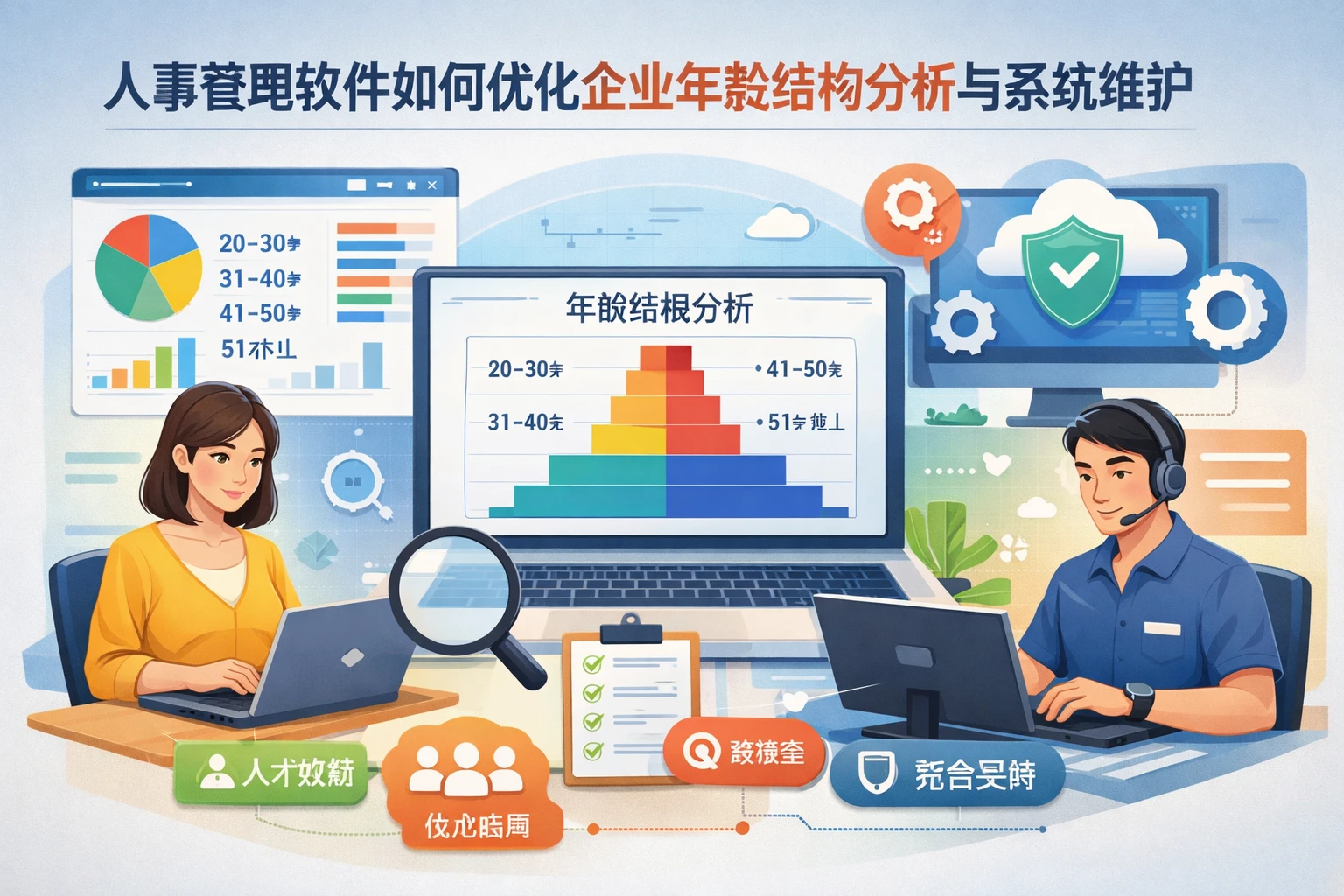 人事管理软件如何优化企业年龄结构分析与系统维护