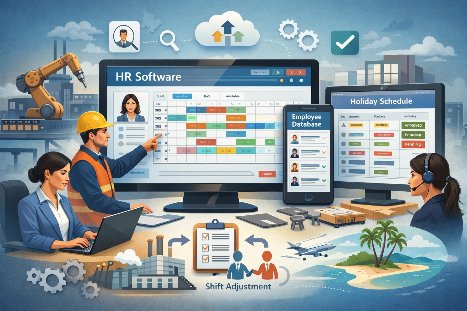 人力资源软件与人才库管理系统如何解决制造业人事系统假期调配难题