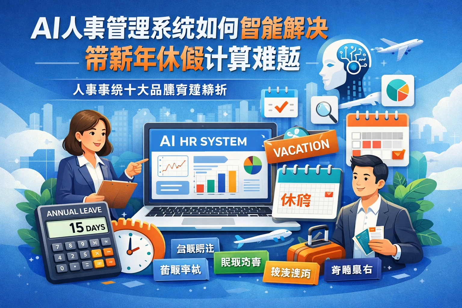AI人事管理系统如何智能解决带薪年休假计算难题 - 人事系统十大品牌深度解析