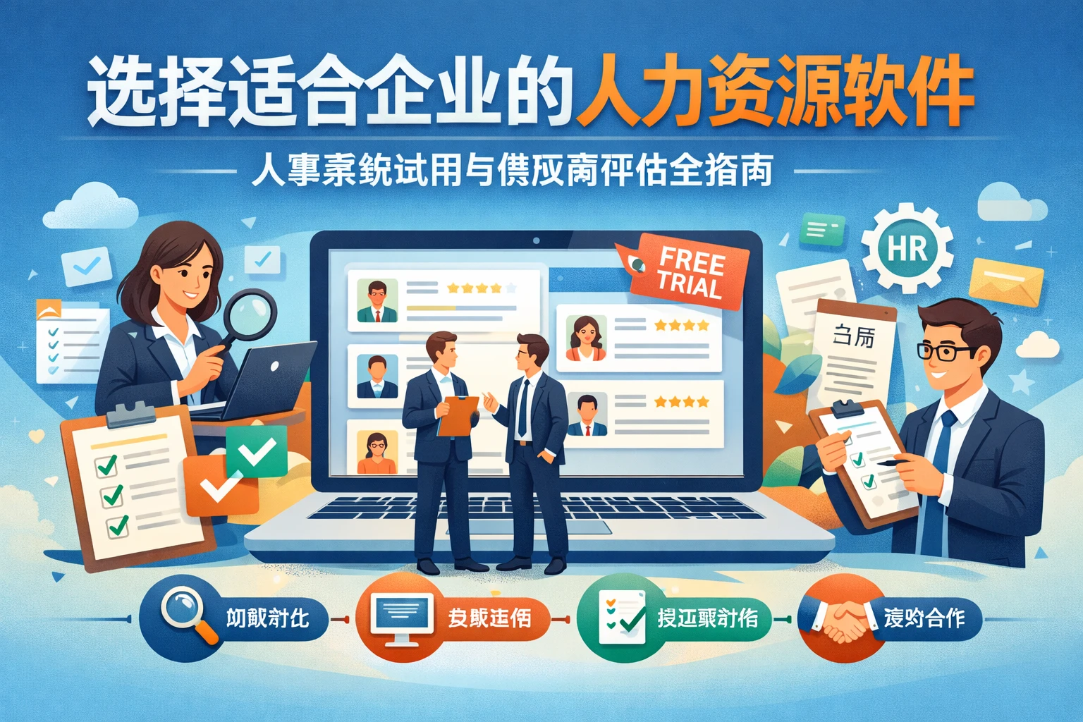 选择适合企业的人力资源软件：人事系统试用与供应商评估全指南