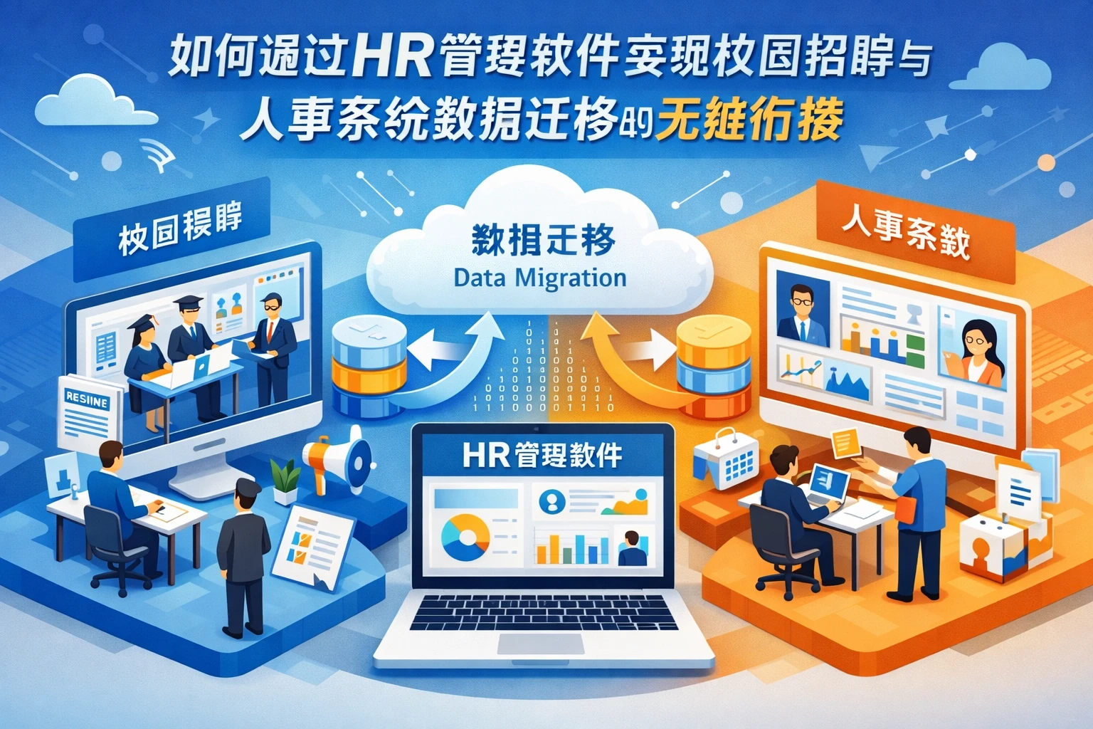 如何通过HR管理软件实现校园招聘与人事系统数据迁移的无缝衔接