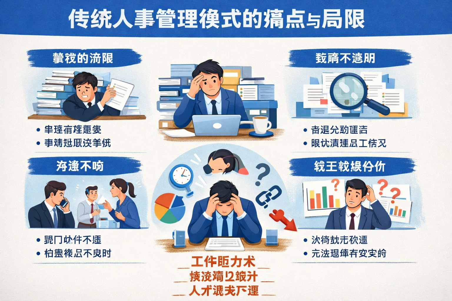 传统人事管理模式的痛点与局限