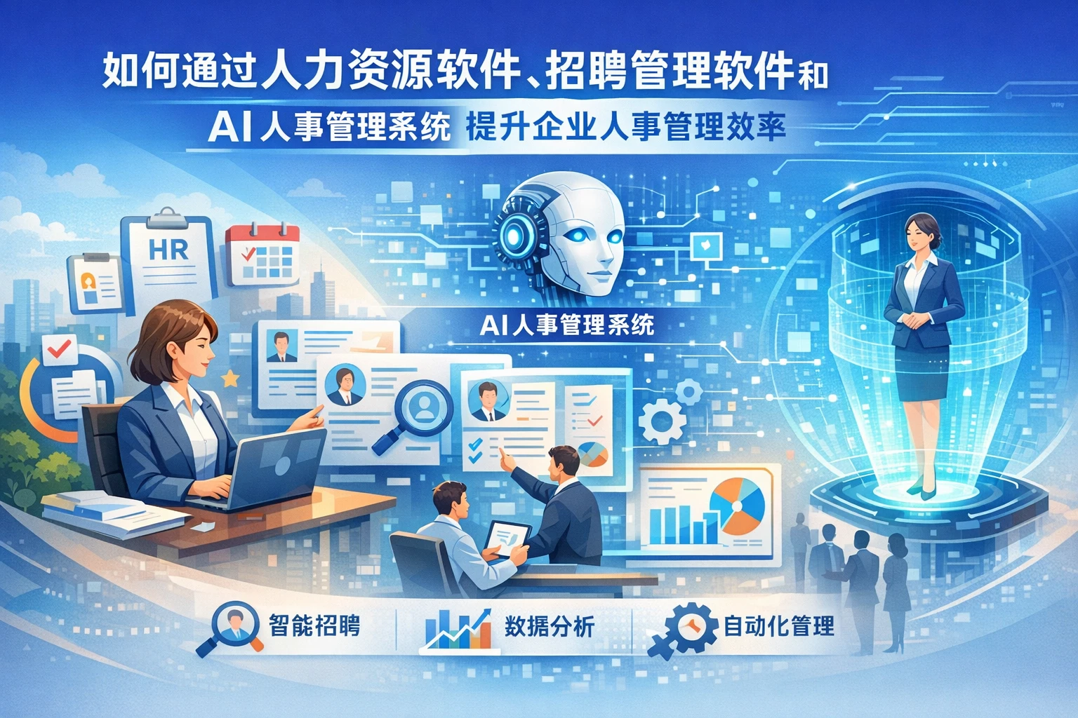 如何通过人力资源软件、招聘管理软件和AI人事管理系统提升企业人事管理效率