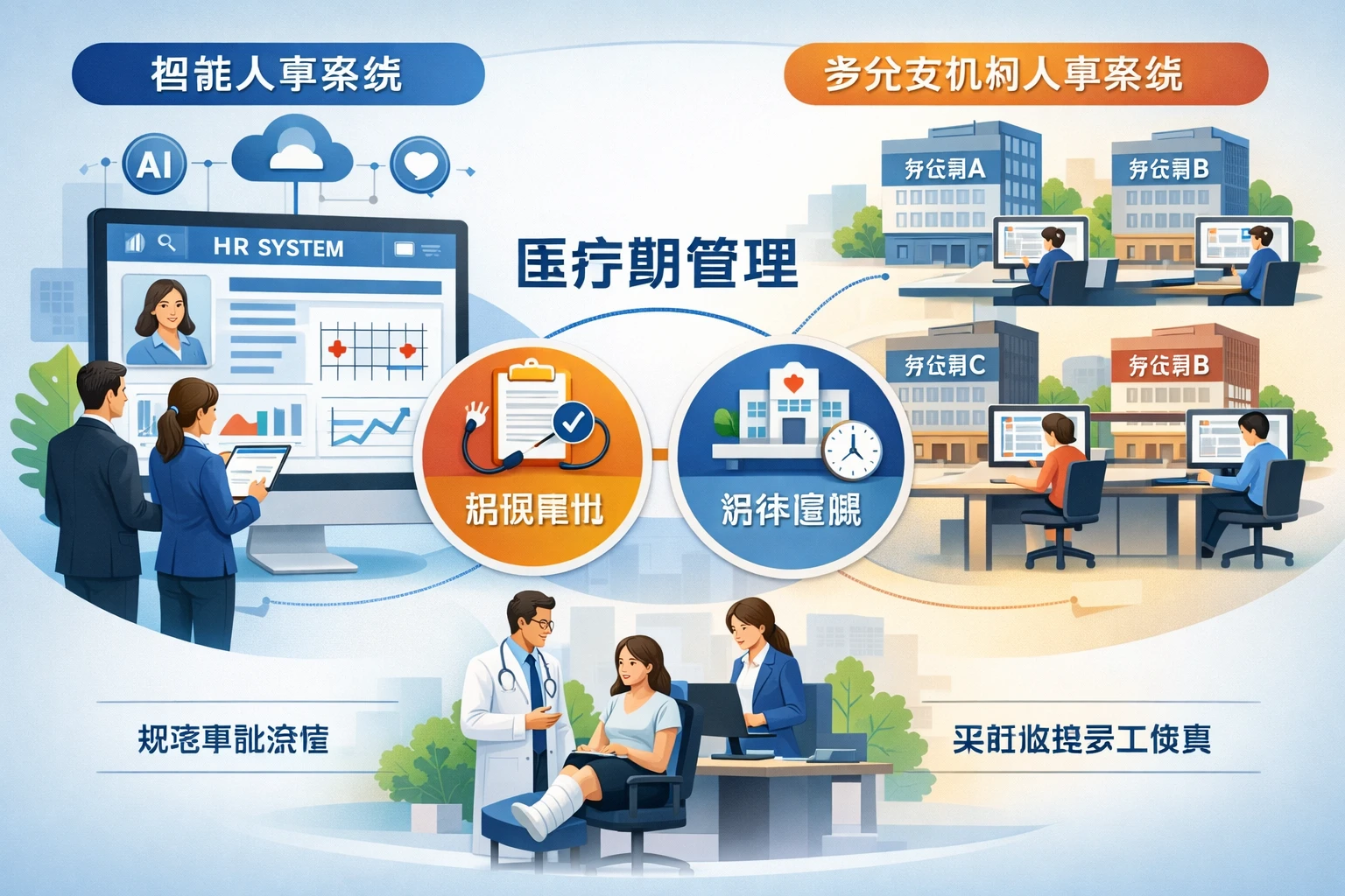 智能人事系统与多分支机构人事系统在医疗期管理中的关键作用