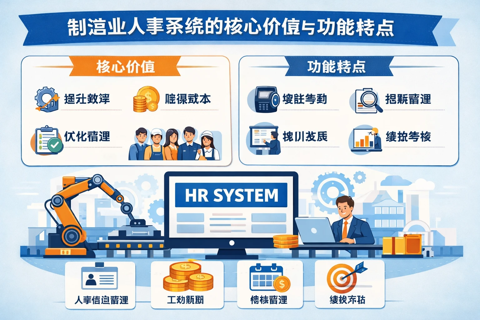 制造业人事系统的核心价值与功能特点